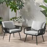 طقم خارجي - دبار - قطعتين - أسود ورمادي