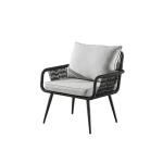 طقم خارجي - دبار - قطعتين - أسود ورمادي