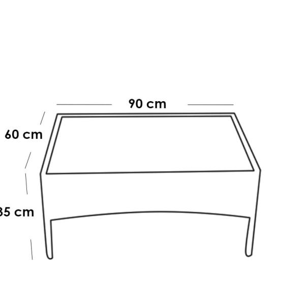 ركنة خارجية حديد و قماش جاكوار 2 قطعة - رمادياطثم