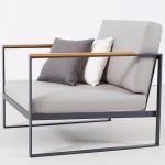 كرسي ستيل - رمادي