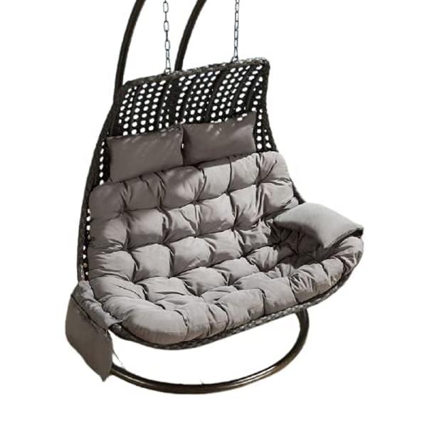 مرجيحة فردين بلاستيك رتان بيور - بني