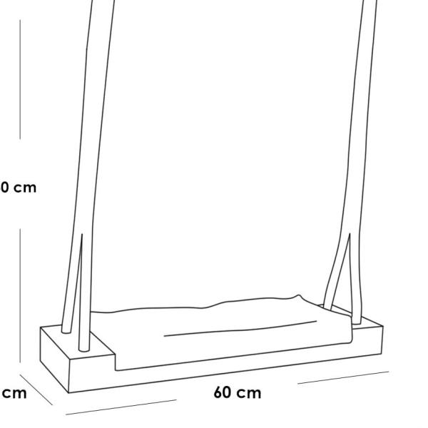ASL.201 مرجيحة منزلية - أبيض ورمادي