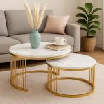 طقم اتنين طاولة وسط