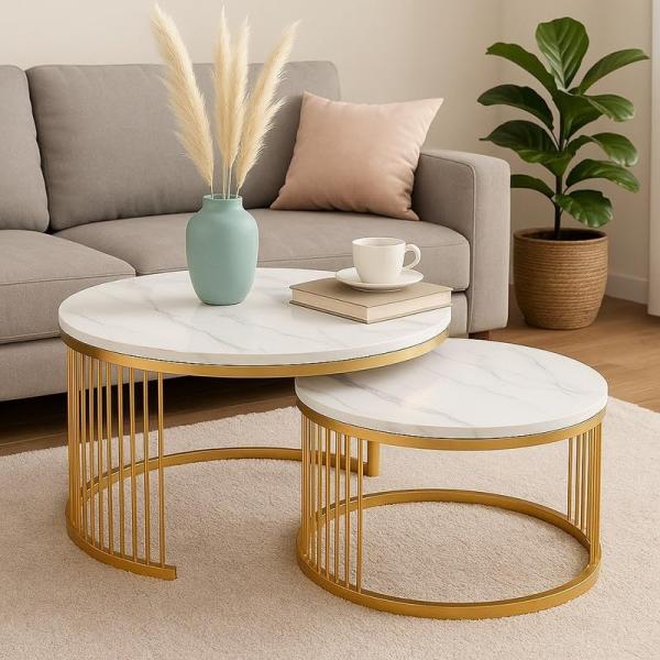 طقم اتنين طاولة وسط