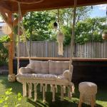 أرجوحة مكرمية معلقة قطن - بيج