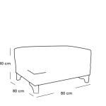 طقم أثاث خارجي حديد 6 قطع - أسود و رمادي