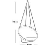 كرسي معلق 170×60×80 سم - أبيض - ASL.105