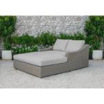 شزلونج رتان - بيج مقاوم لعوامل الجويه