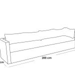 طقم أثاث خارجي راتان 2 قطعة - رمادي و أحمر