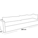 طقم أثاث خارجي راتان 2 قطعة - رمادي و أزرق