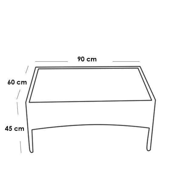 طقم أثاث خارجي راتان 2 قطعة - رمادي و أزرق