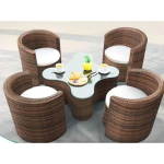 ETH.EL22 طقم أثاث خارجي - بني