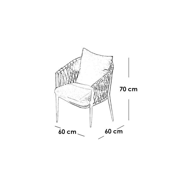 طقم أثاث خارجي حديد و قماش مقاوم للماء 5 قطع -متعدد الالوان