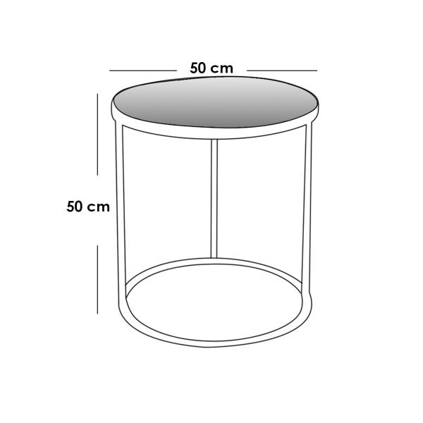 طقم أثاث خارجي حديد و قماش مقاوم للماء 3 قطع -رمادي