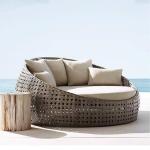 كنبة خارجية رتان - بني