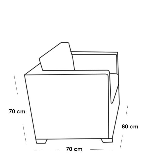 طقم أثاث خارجي راتان 4 قطع - بيج