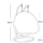 Double Hanging Chair - Black - ETH.B.12