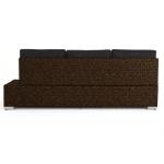 كنبة خارجية راتان و قماش جاكوار - بني و رمادي