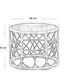 طقم أثاث خارجي راتان وجاكوار 2 قطع - بيج و أبيض