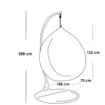 كرسي معلق فردي جاكوار - أسود