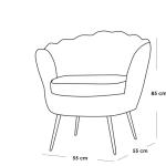 طقم أثاث خارجي حديد و دوبار 6 قطع - رمادي