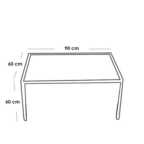 طقم أثاث خارجي حديد و دوبار 6 قطع - رمادي