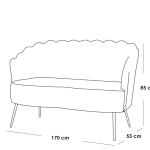 طقم أثاث خارجي حديد و دوبار 6 قطع - رمادي