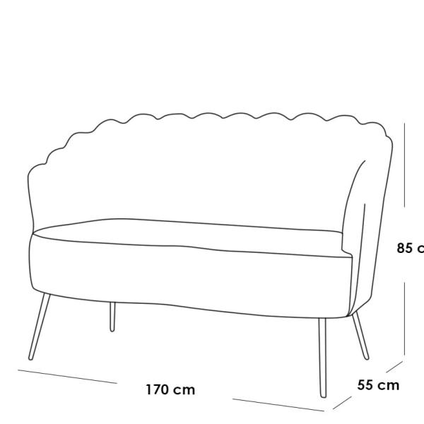 طقم أثاث خارجي حديد و دوبار 6 قطع - رمادي
