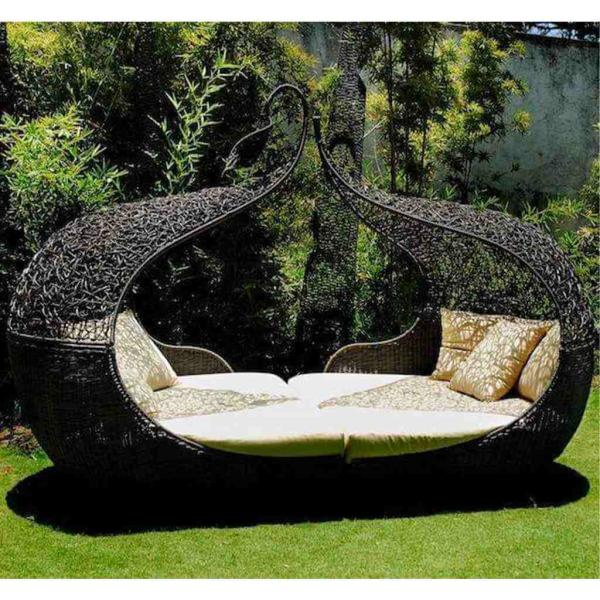 كنبة أثاث خارجي - بنى - RSH.SH133