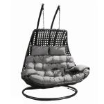 مرجيحة فردين بلاستيك رتان بيور - بني