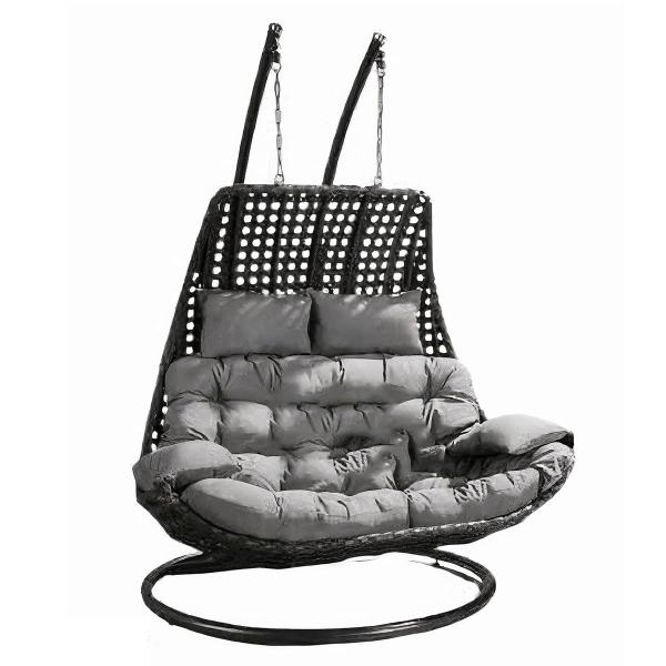 مرجيحة فردين بلاستيك رتان بيور - بني