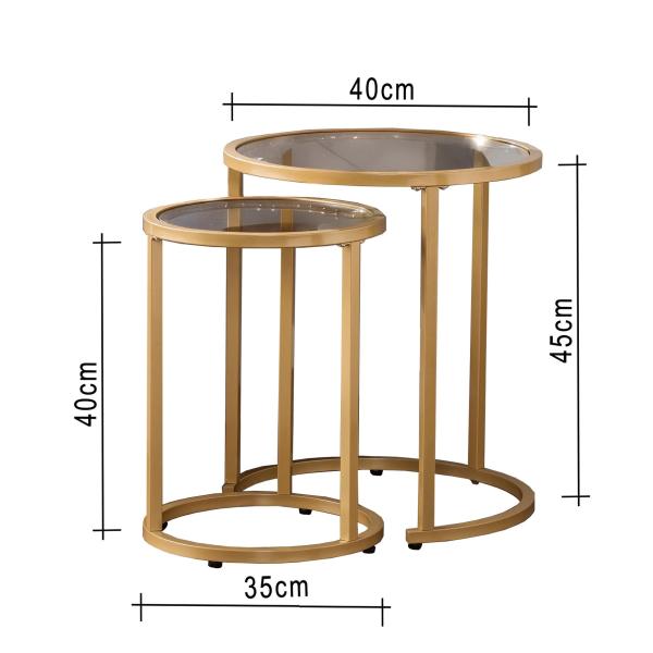 طقم اتنين طاولة وسط