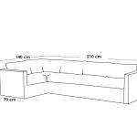 طقم أثاث خارجى رتان بيور وجاكور 2 قطع - رمادي