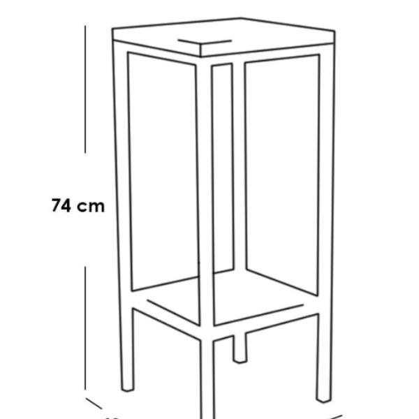سفرة و 4 كراسي بار ستيل وام دي اف بيج وأسود