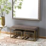 بانكت - ستيل - دهبي - 120×40×55 سم